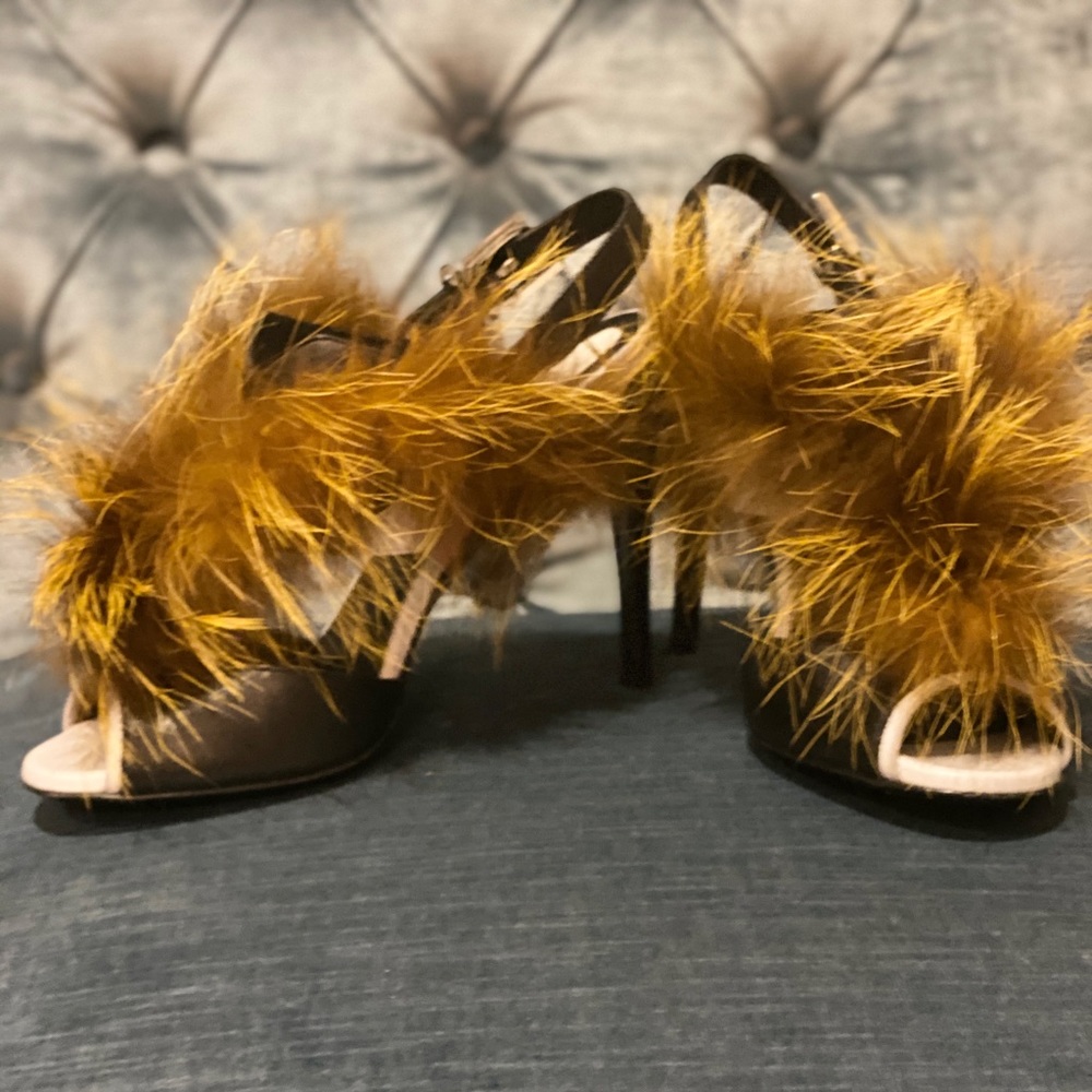 Fendi Bugs Fur Monster Sandals